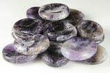 1.9" Polished Chevron Amethyst Worry Stones - Photo 4